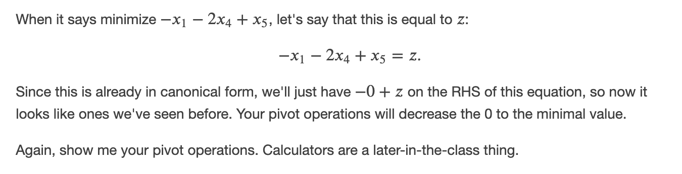 3. Use the simplex method to do the following