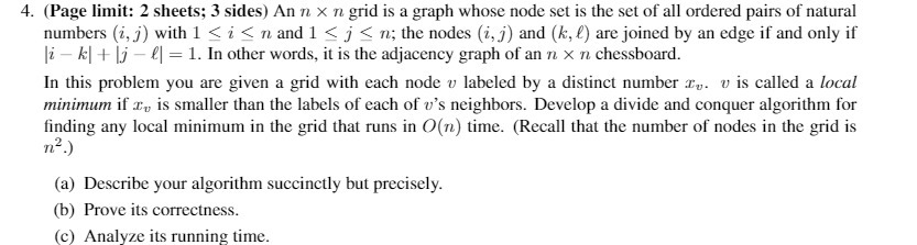 4. (Page limit: 2 sheets; 3 sides] An 11. x n