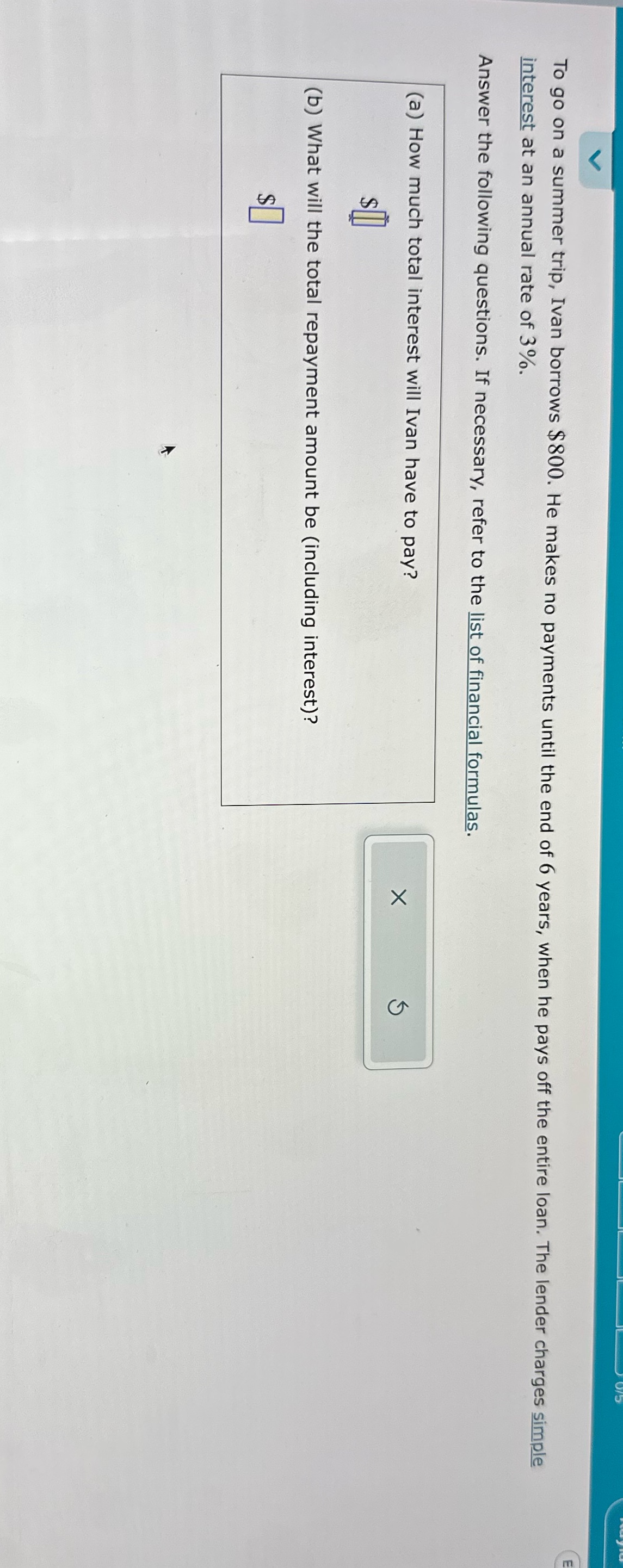 Consumers mathematics To go on a summer trip,