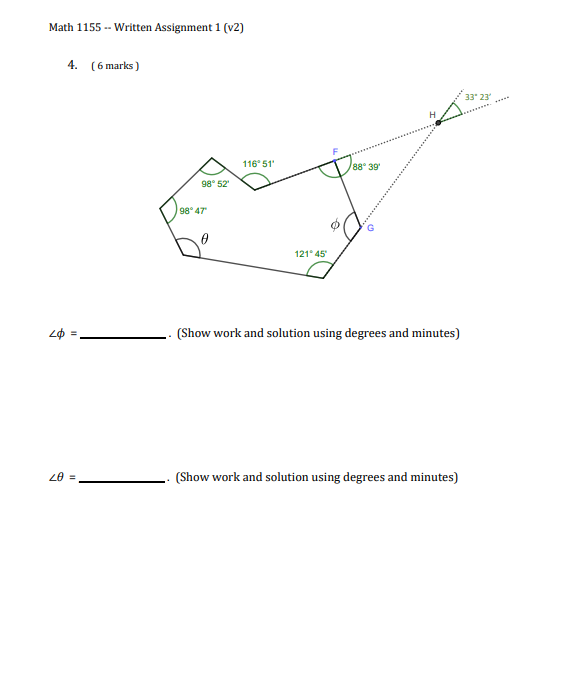 Math 1155 -- Written Assignment 1 (v2) 4. (6