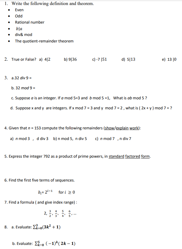 \fProof Methods 1. Direct proof 2.Dis proof using