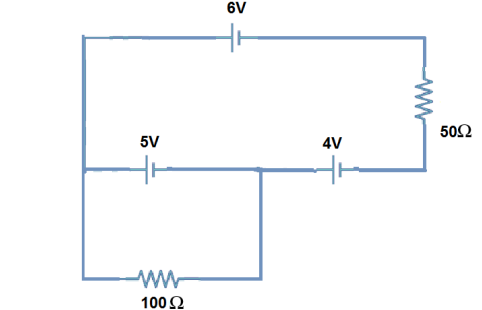 Using the mesh method and Kirchhoff's laws,