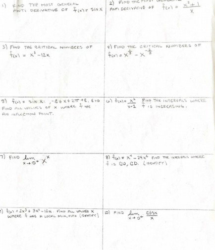 FIND THE MOST GENCEAL 2) FIND THE FI ANTI