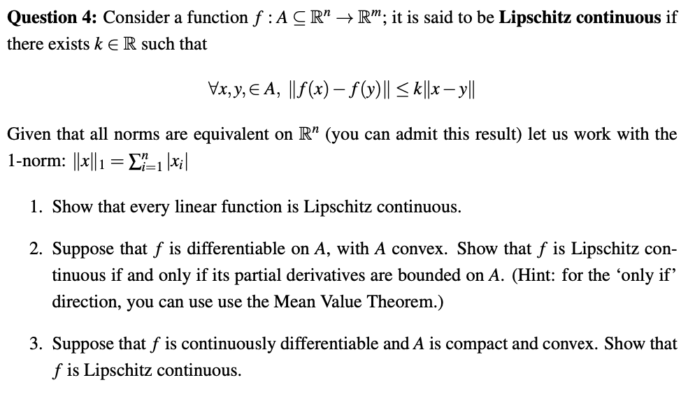 Please state any theorems you are using. Question