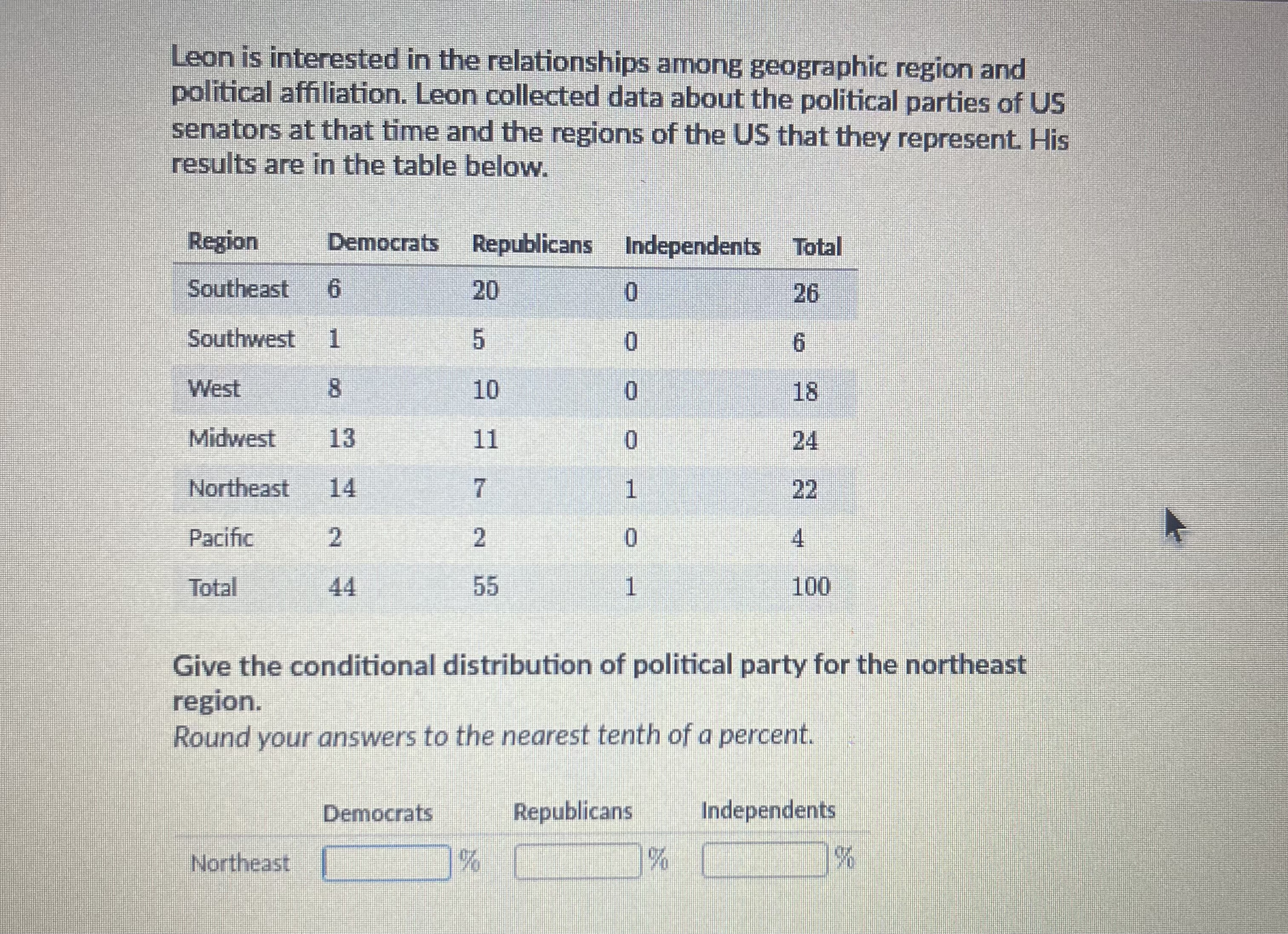 Leon is interested in the relationships among