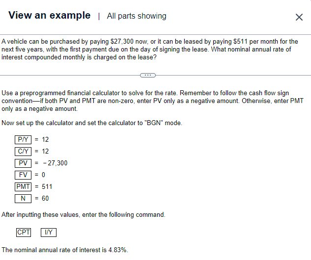 A vehicle can be purchased by paying $13,000 now,