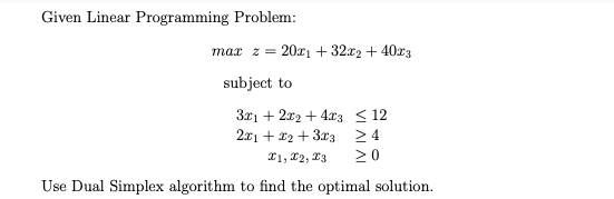 Hello I need help with this question Given Linear