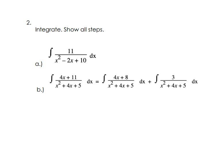 Find the exact answer to the problems 2.