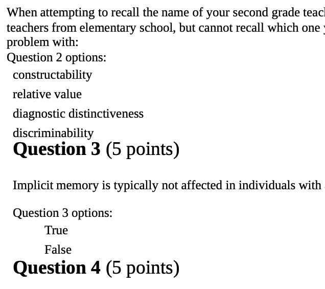 When attempting to recall the name of your second