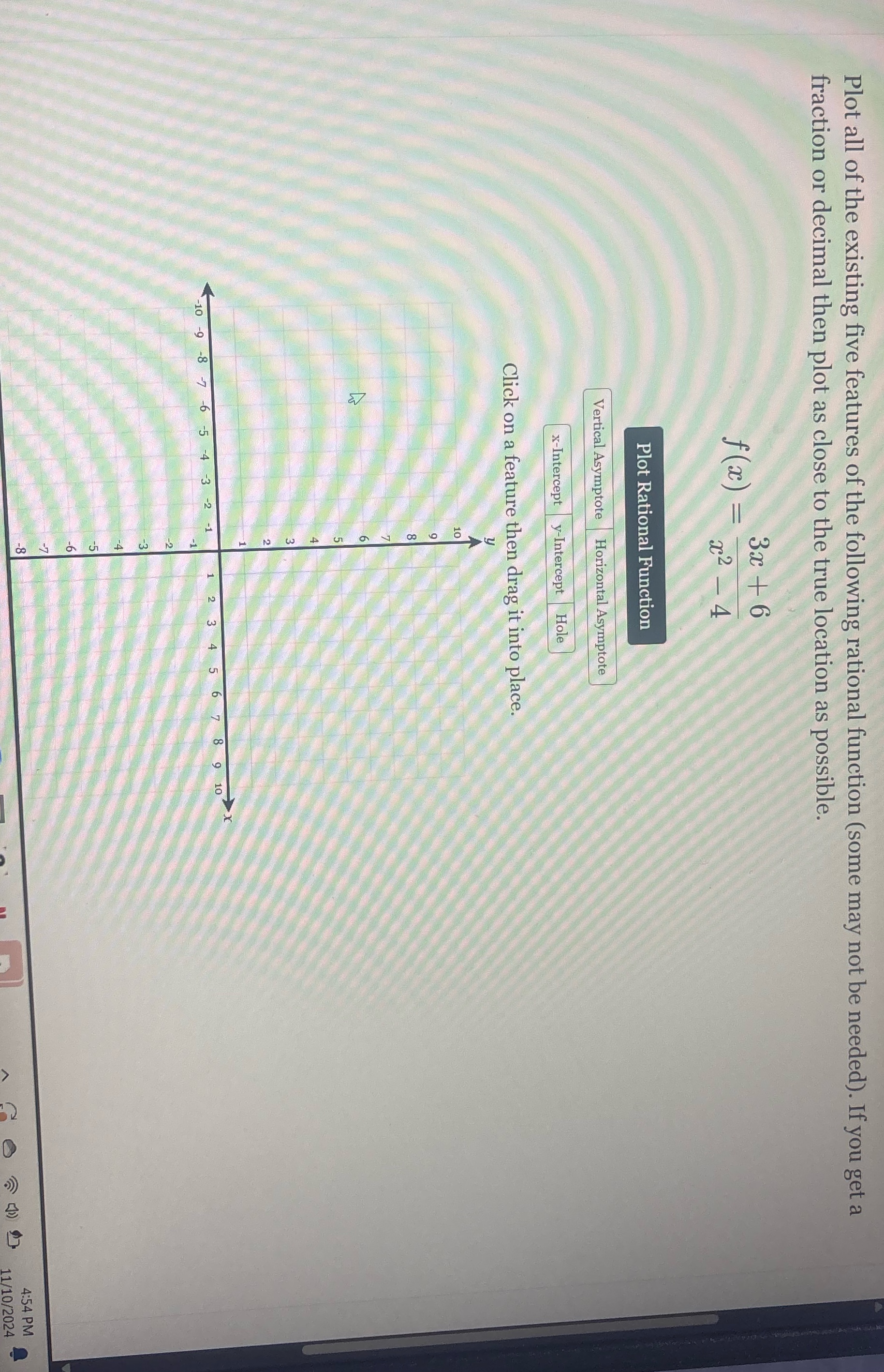 Plot all of the existing five features of the