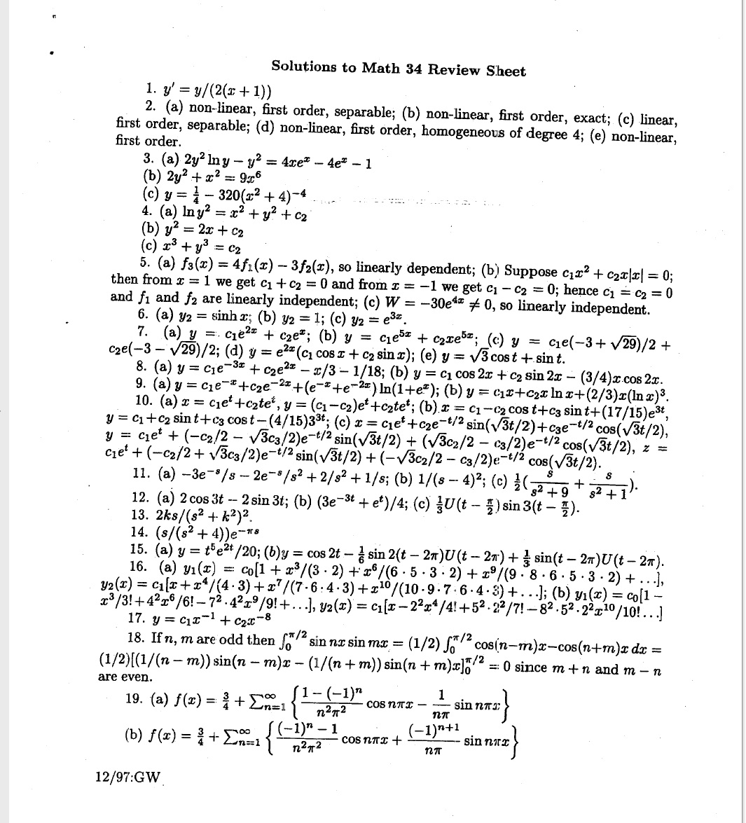 Please answer question 16/17 with full