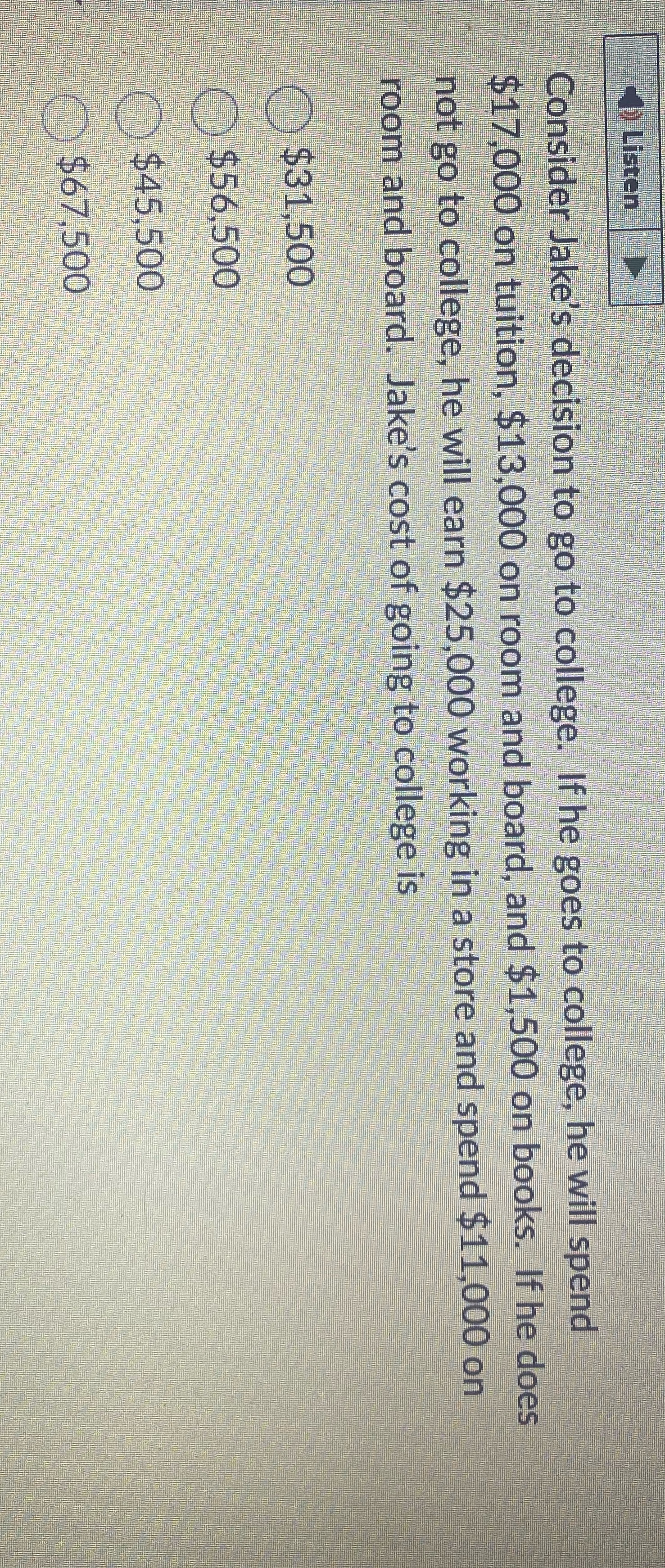 Help please!! Listen Consider Jake's