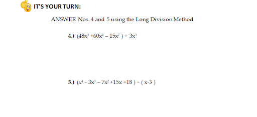 Instruction: Match column A (Polynomial equation) with the correct factor on column