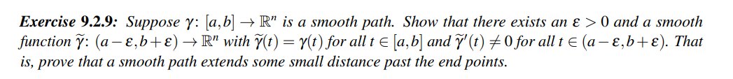 Exercise 9.2.9: Suppose y: [a, b] - R" is a