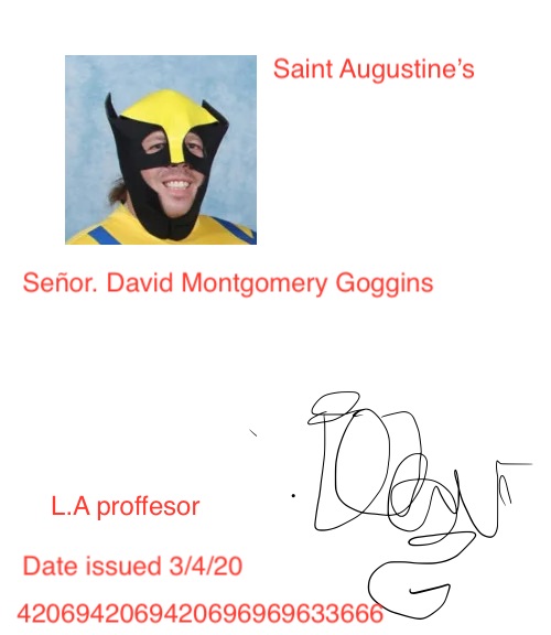 Hello I am seor David Montgomery Goggins and I