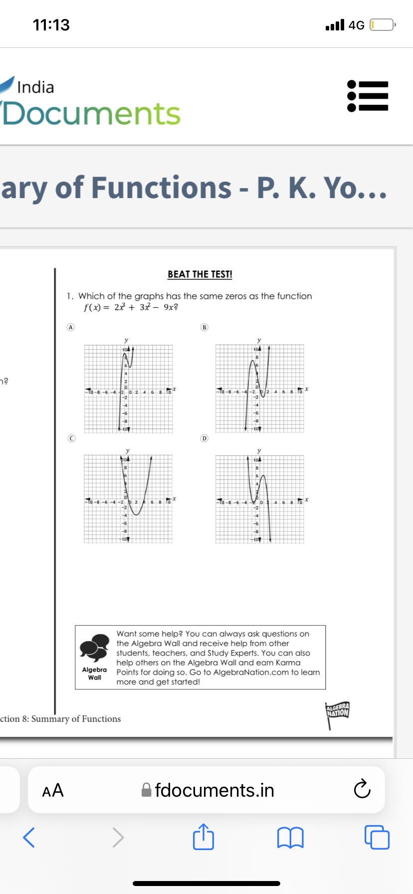 11:13 4GO India Documents ary of Functions - P.