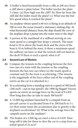 28. How fast must a ball be thrown upward to