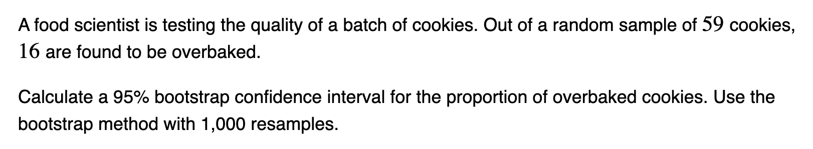 A food scientist is testing the quality of a