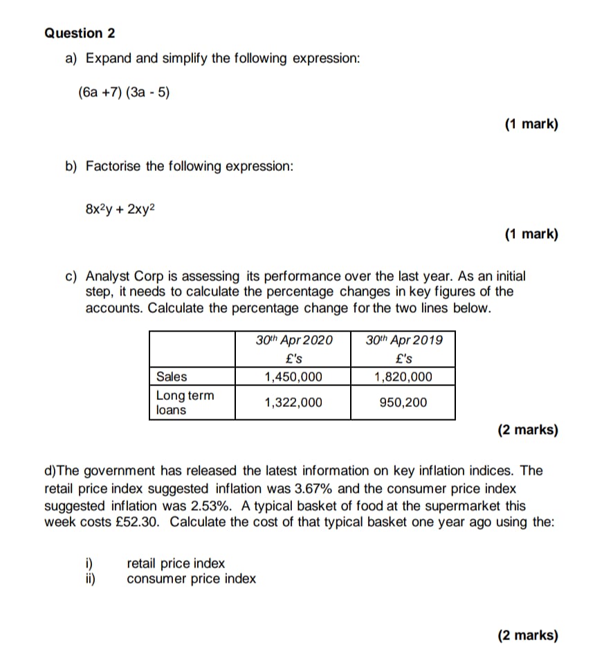 Question 3 A survey was carried out to find out