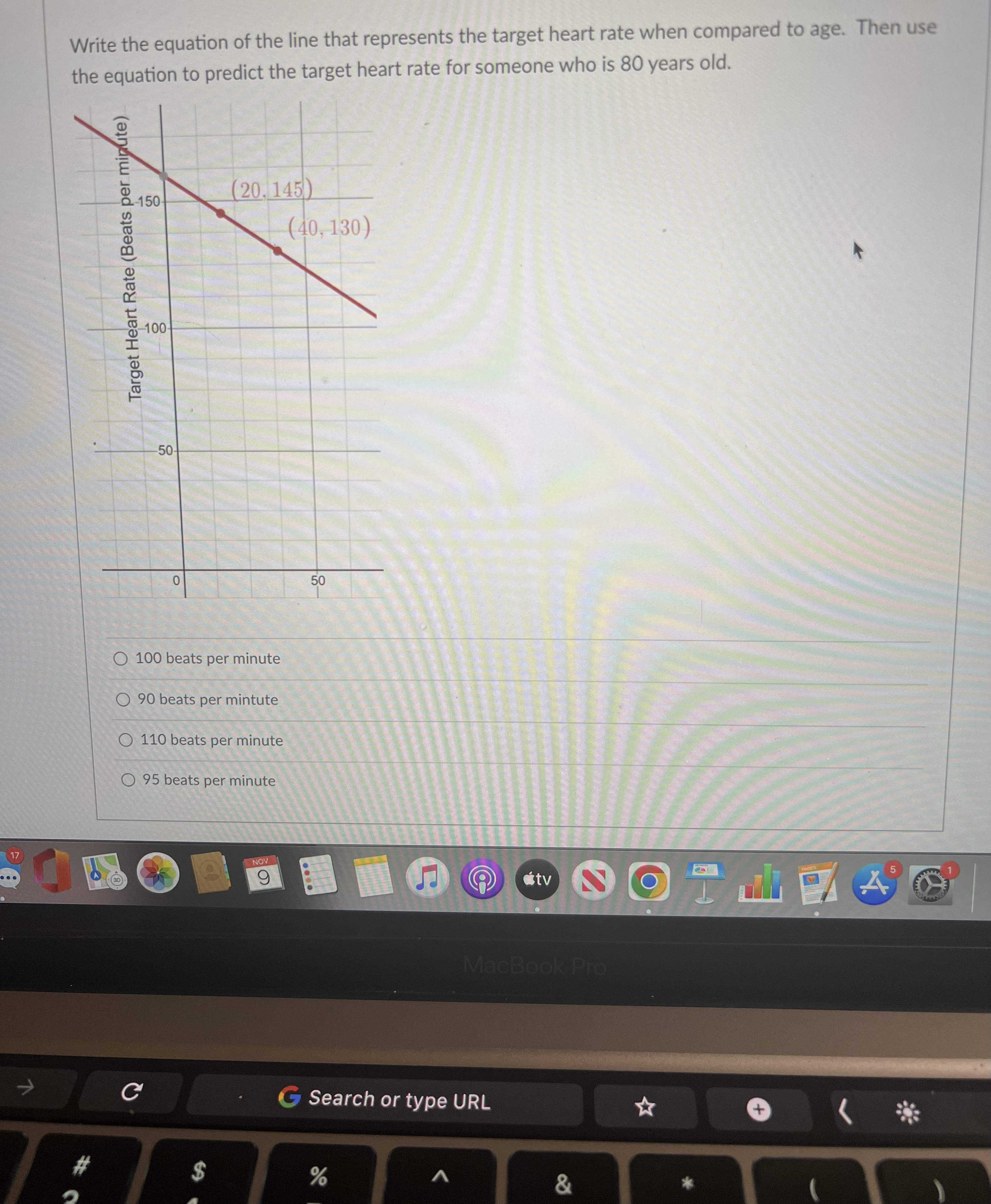 Find the equation of the line that contains the