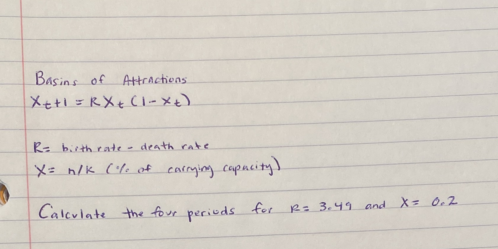Basins of Attractions X tti = RX + ( 1 - XE ) R=