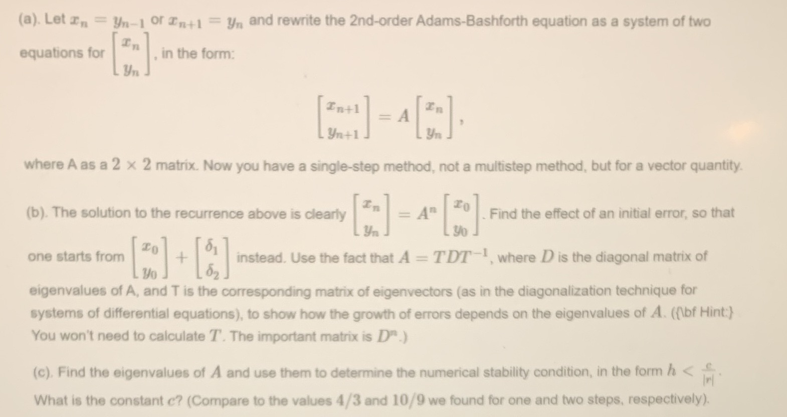 (a). Let In = yn-1 Of En+1 = yn and rewrite the