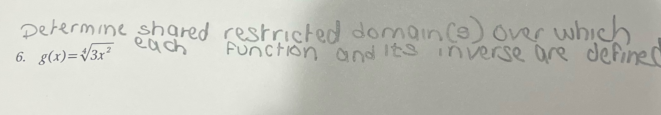 Determine shared restricted domain (s ) over