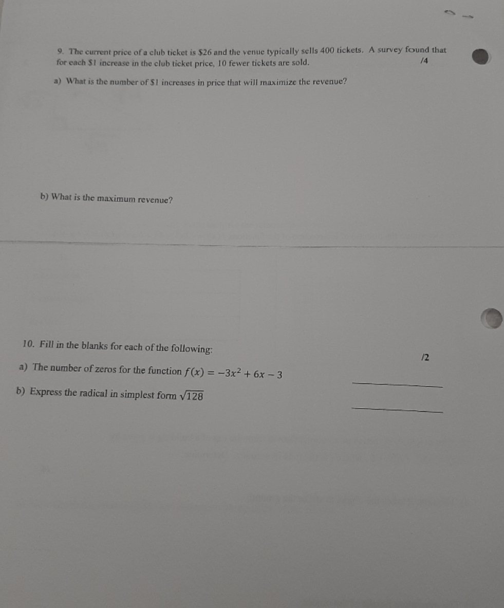 attached below 9. The current price of a club