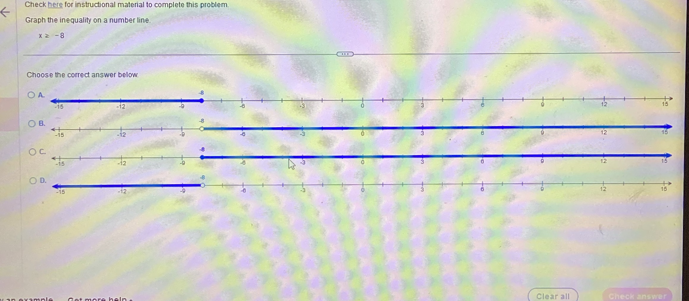 Check here for instructional material to complete