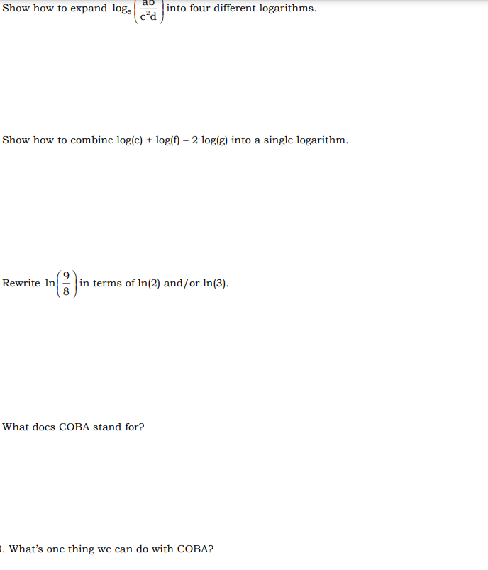 link thats need for some of the questions: