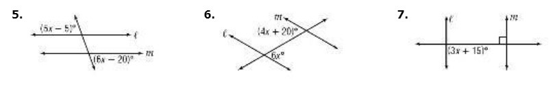 5. 6. 7. (5x - 510 14x + 201" (3x + 1510 16x - 207
