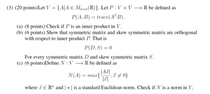 4 (2) Suppose A = . = [x1, 12, X3] and b = [4,