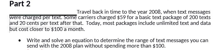 Part 2 Travel back in time to the year 2008, when