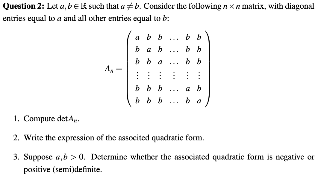 Please state any theorems you are using. Question