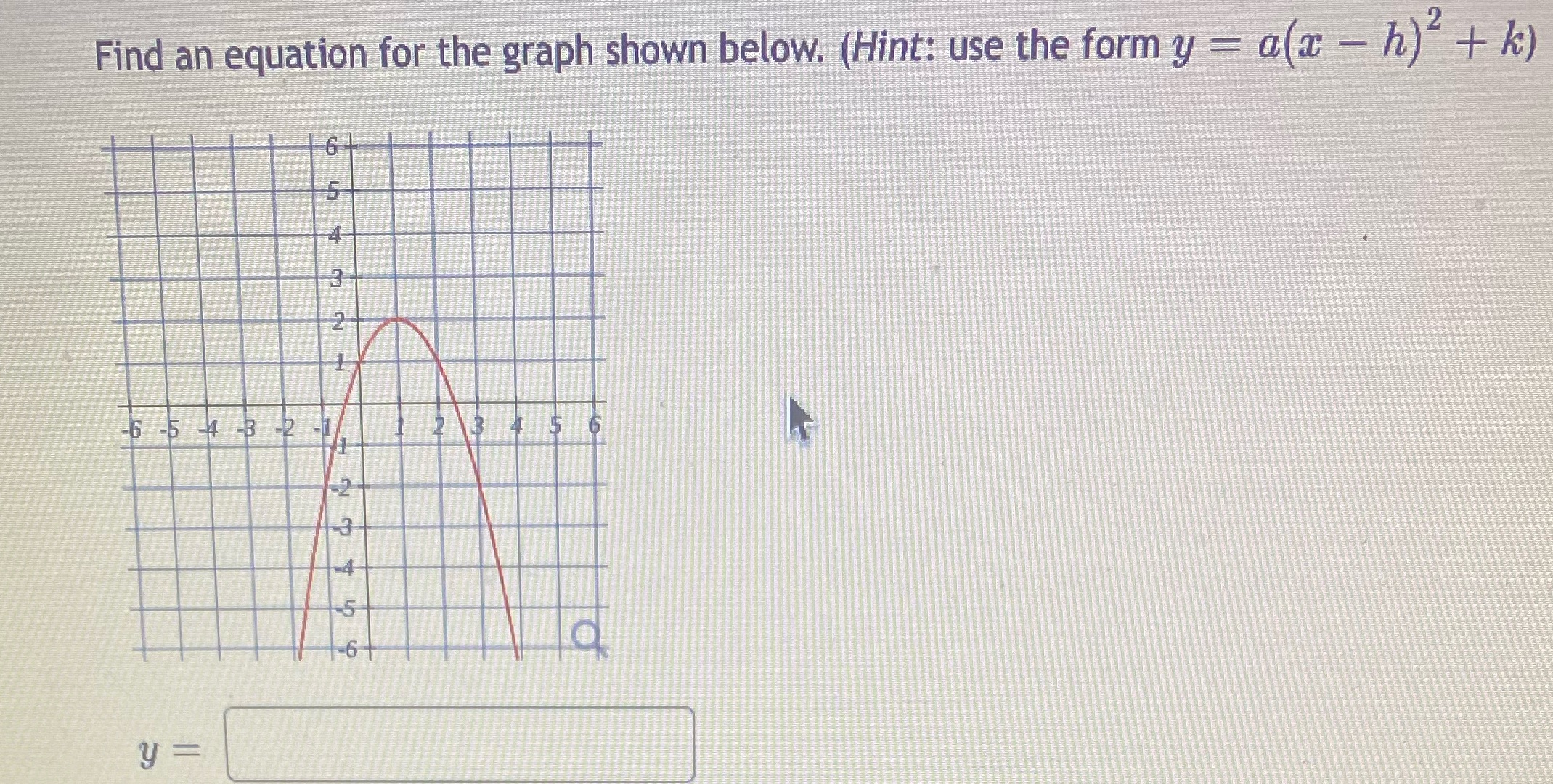 I need help solving Find an equation for the