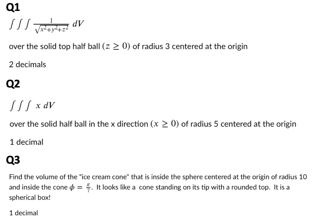 Please answer those questions Q1 1 fff;::7dV over