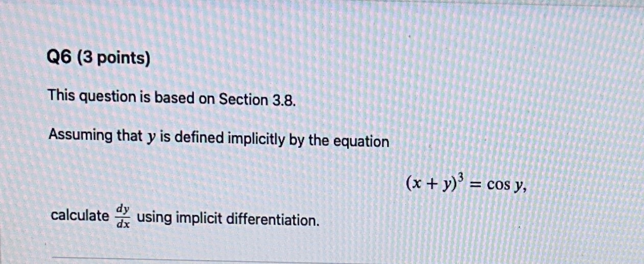 This is a Math 110 Calculus (First year of