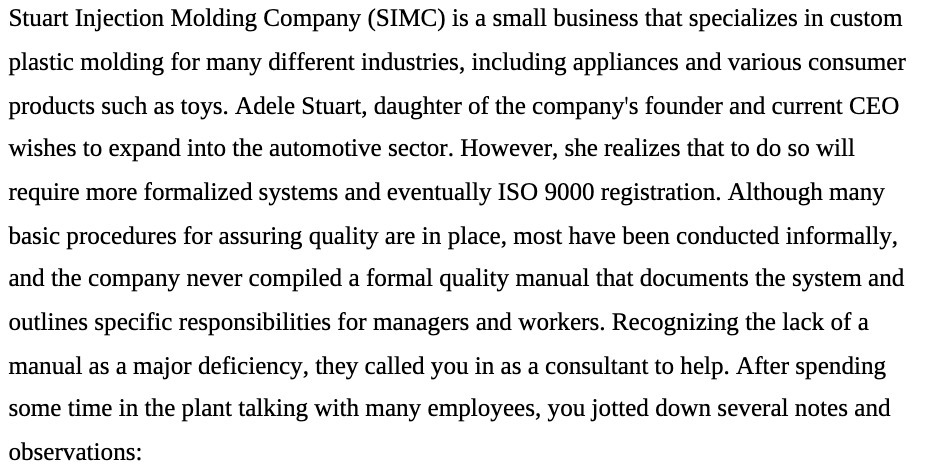 Stuart Injection Molding Company (SIMC) is a