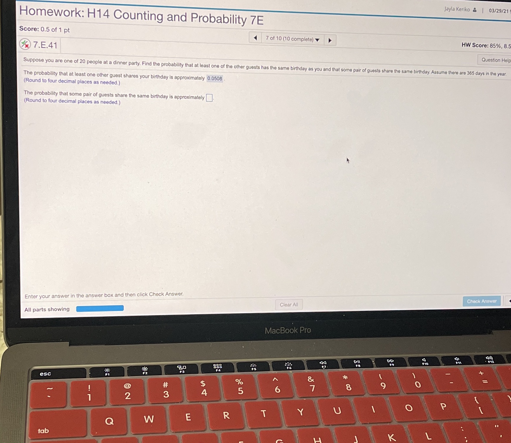 Please help me answer the second part of the