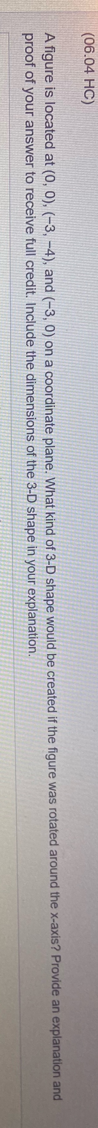 Need help (06.04 HC) A figure is located at (0,