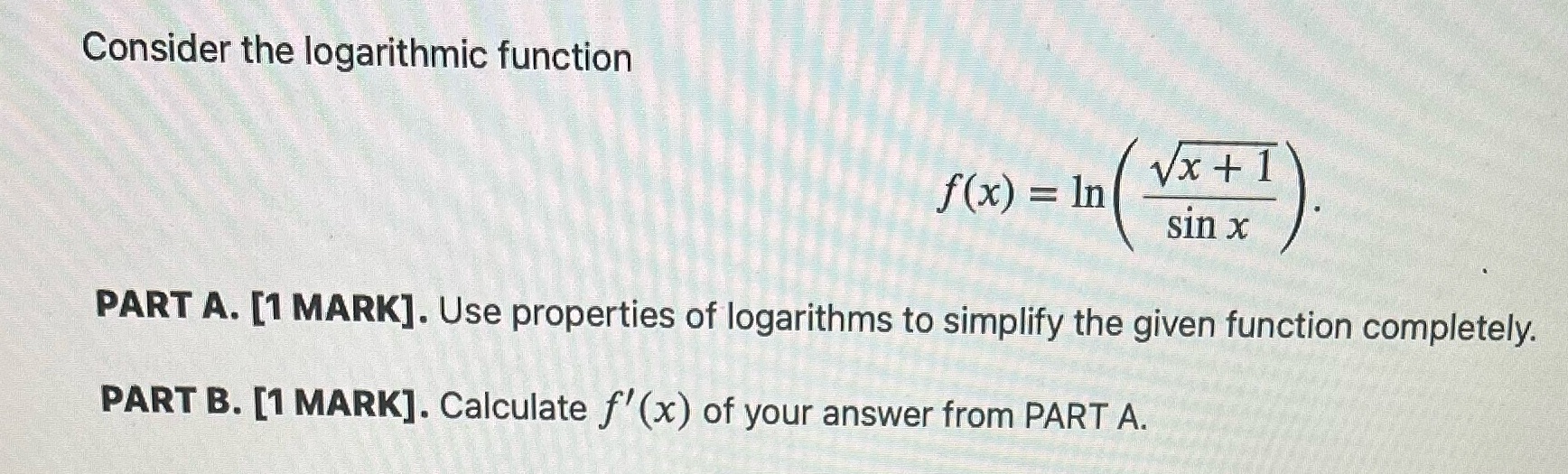 This is a Math 110 Calculus (First year of