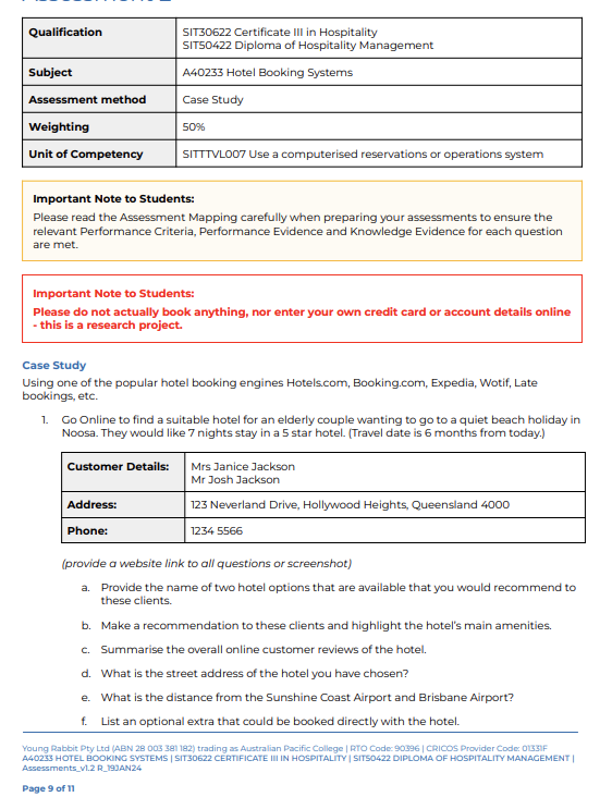 Qualification SIT30622 Certificate Ill in