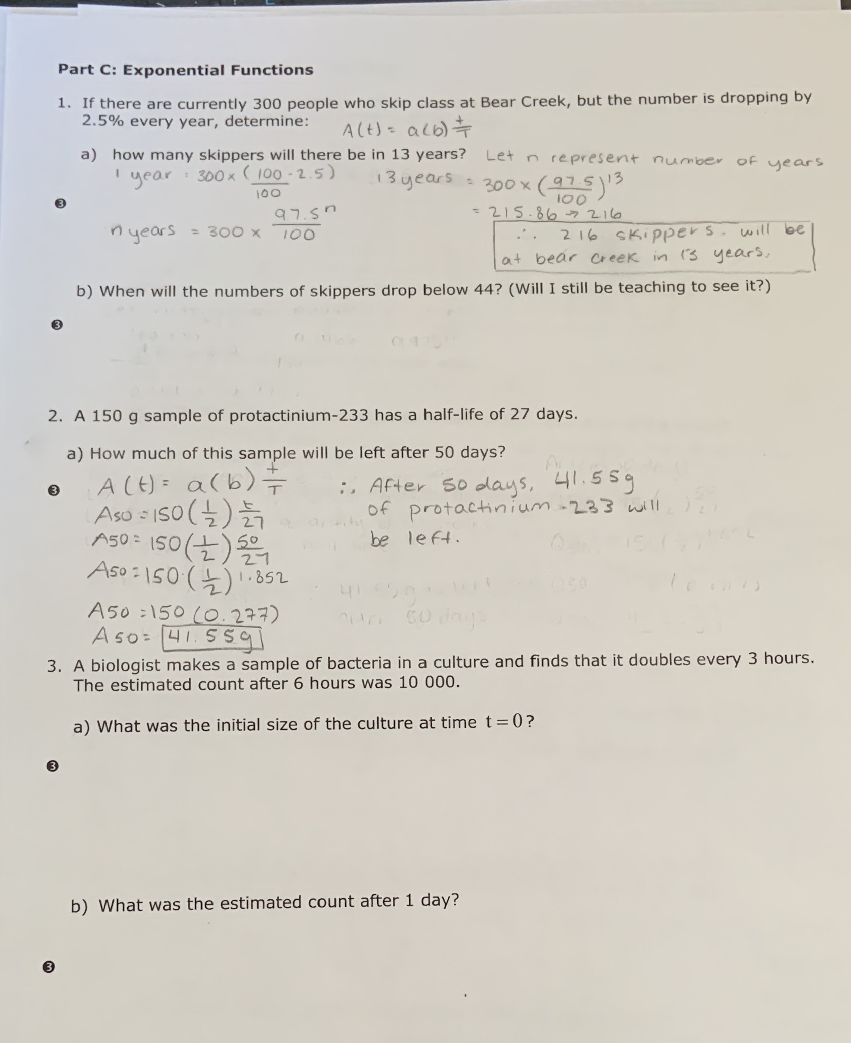 Hello! I need help with 1b and solving it without