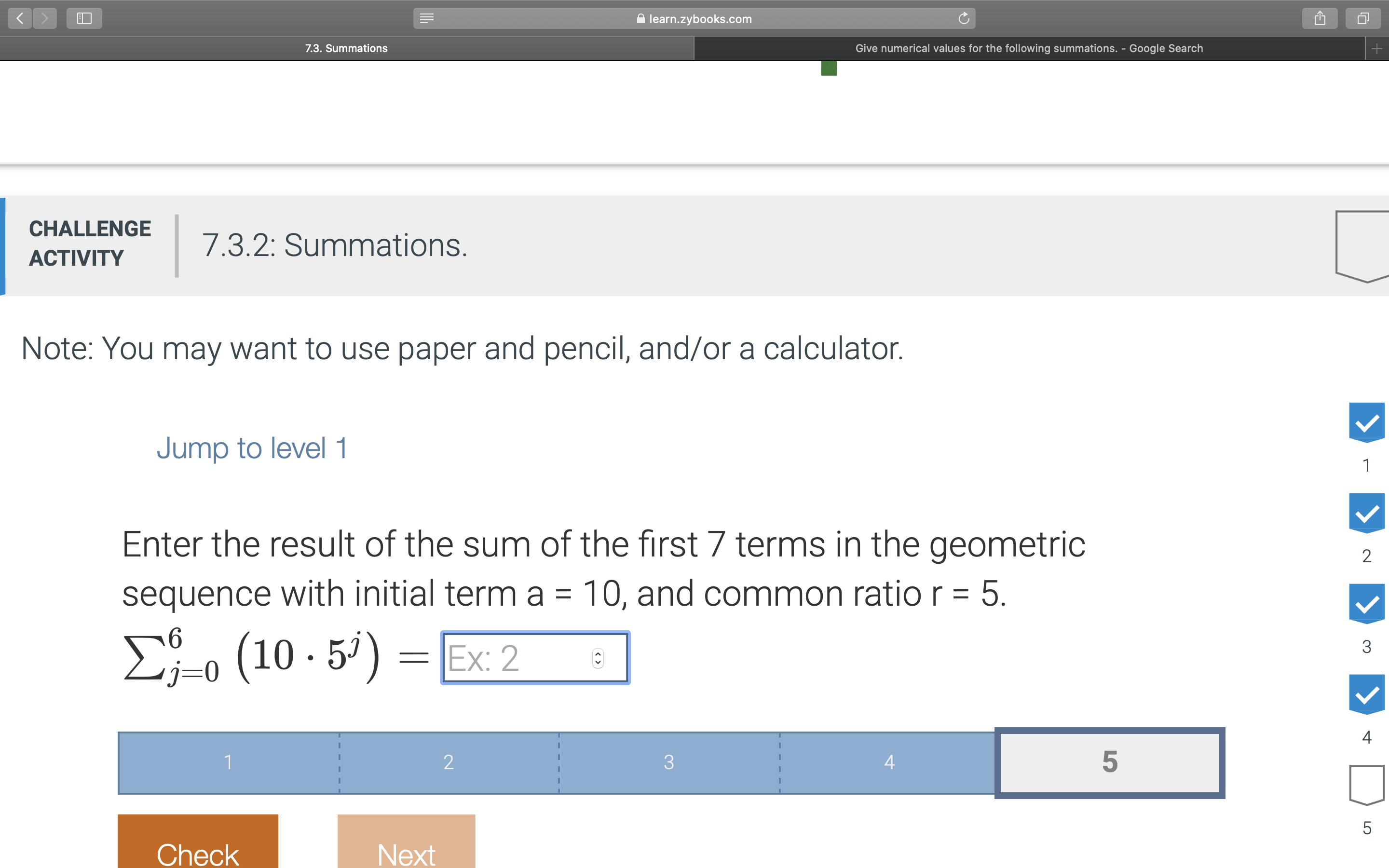 What is the result of this problem? <  style=