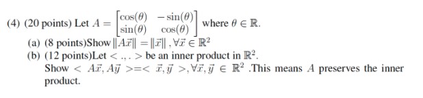 4 (2) Suppose A = . = [x1, 12, X3] and b = [4,