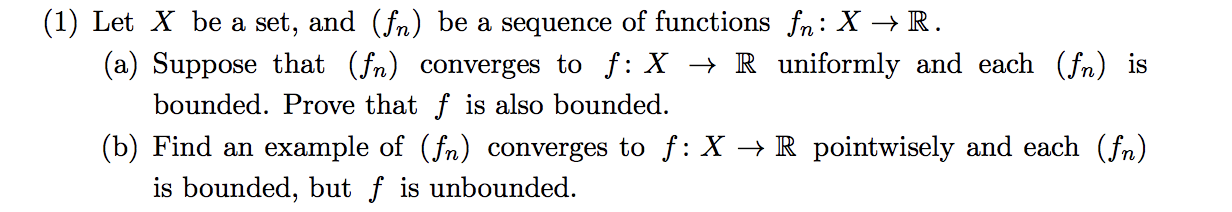 ............. (1) Let X be a set, and (fn) be a