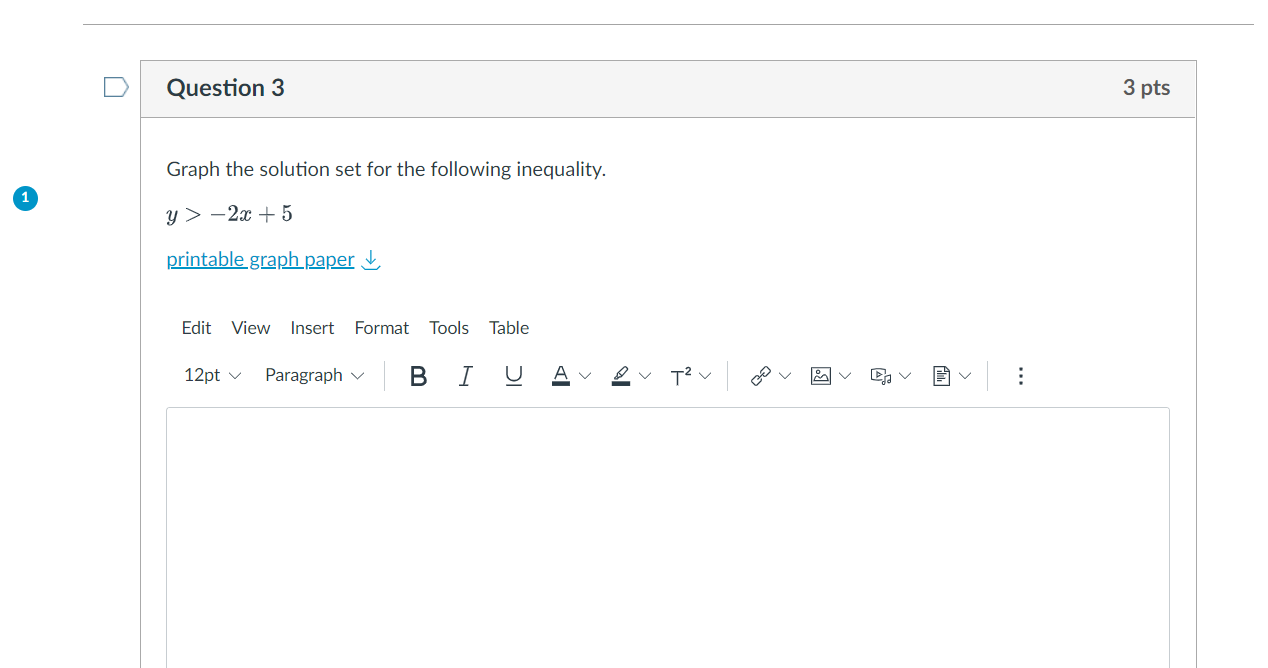 D Question 1 3 pts Identify the domain and range