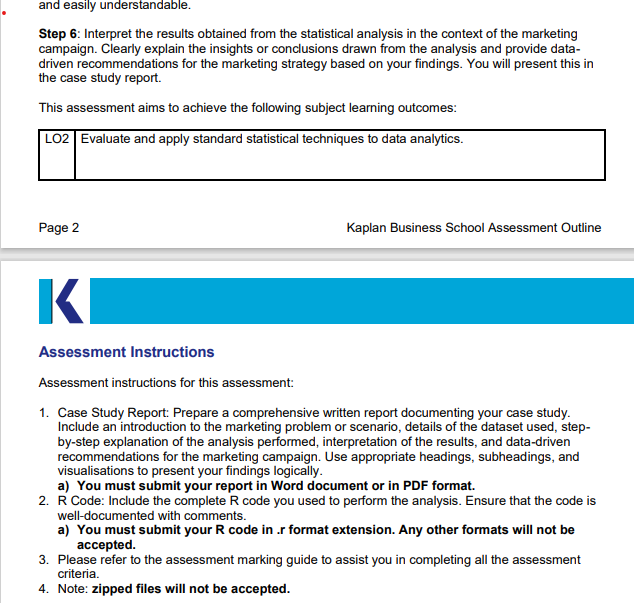 Assessment Description For this assessment, you