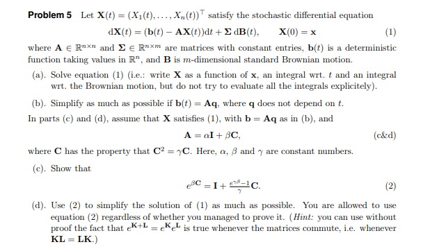 Stochastic modelling; thlm'l Let :1 E [I],