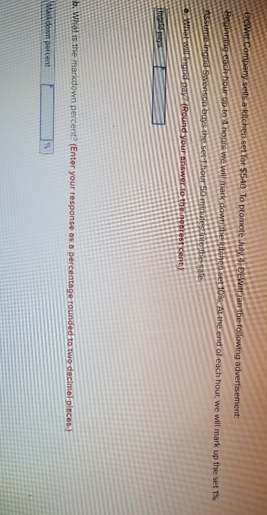 help me pleaze DeWitt Company sells a kitchen set